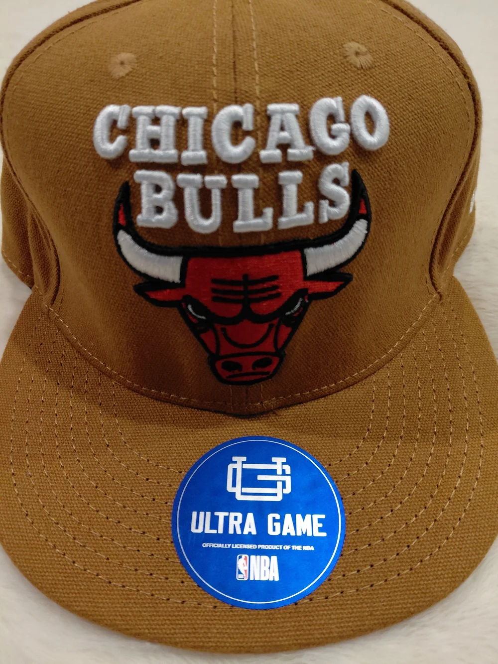 NWT Chicago Bulls Brown Baseball Cap - Ultra Game NBA
